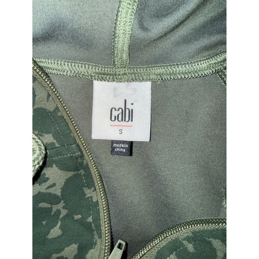 Cabi Women Green Camo Floral‎ Zip Hoodie and Leggings Lounge Set Small 4030 4032